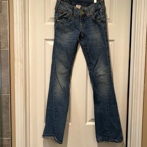 True Religion light wash boot cut jeans size 26
